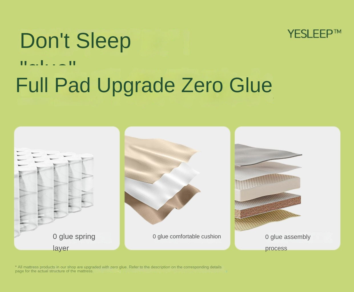 Zero-Glue Natural Coconut Fiber Eco-Friendly Double Mattress, Thin and Firm with Spinal Support 12cm, 8cm, 6cm