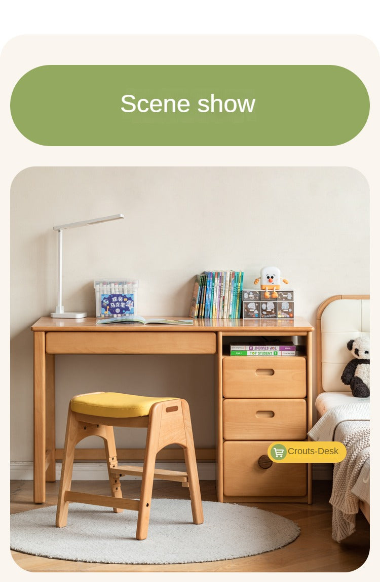 Beech Solid Wood Children's Lift Study Chair.