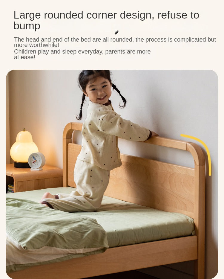Beech solid wood kids bed