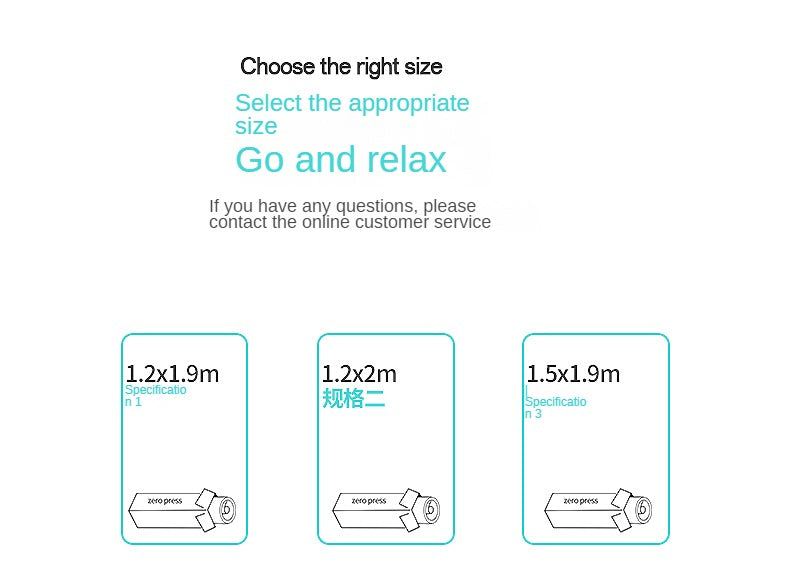 Zero press Double-Sided Mattress with Memory Foam and Pocket Springs 25cm,30cm
