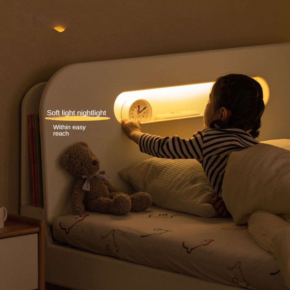 Poplar solid wood with LED light<