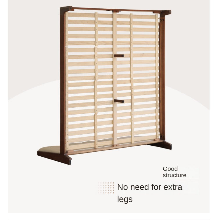 Oak, Rubberwood Solid Wood Genuine Leather, eco Leather Bed Modern