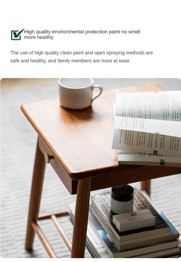 Сherry Solid Wood Side Table