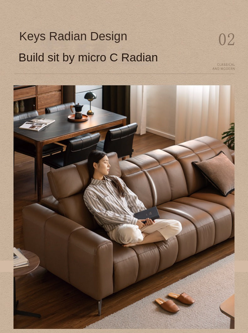 Electric Leather Zero Wall Function Sofa.