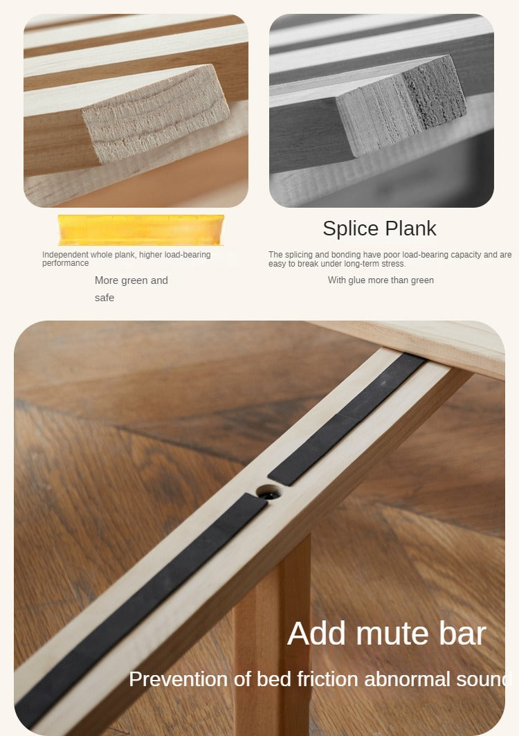 Beech Solid Wood Children's Single Bed.