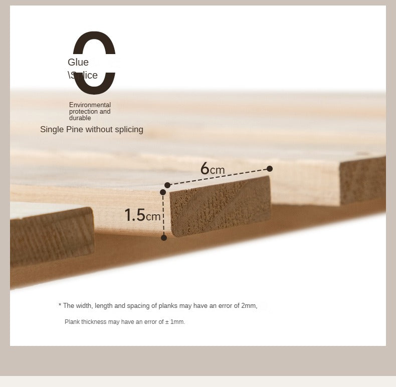 Black Walnut, Oak Solid Wood Floating Bed