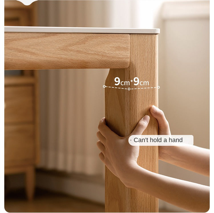 Oak Solid Wood Simple Shape Dining Table