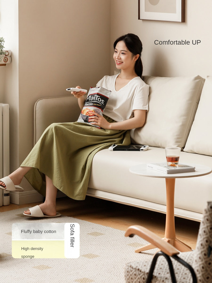 Technology Cloth Sofa Cream Style.