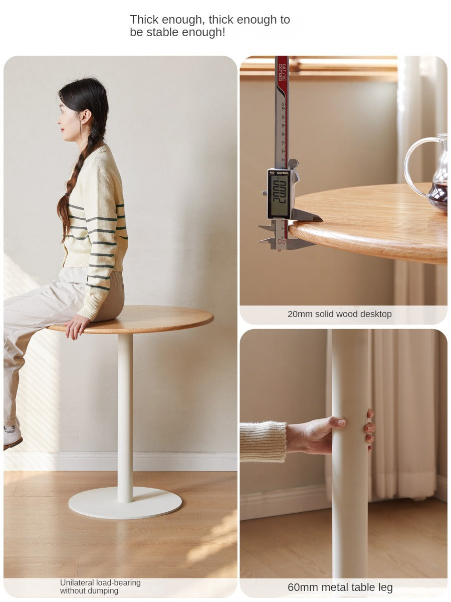 Oak Solid Wood Lifting Side Table