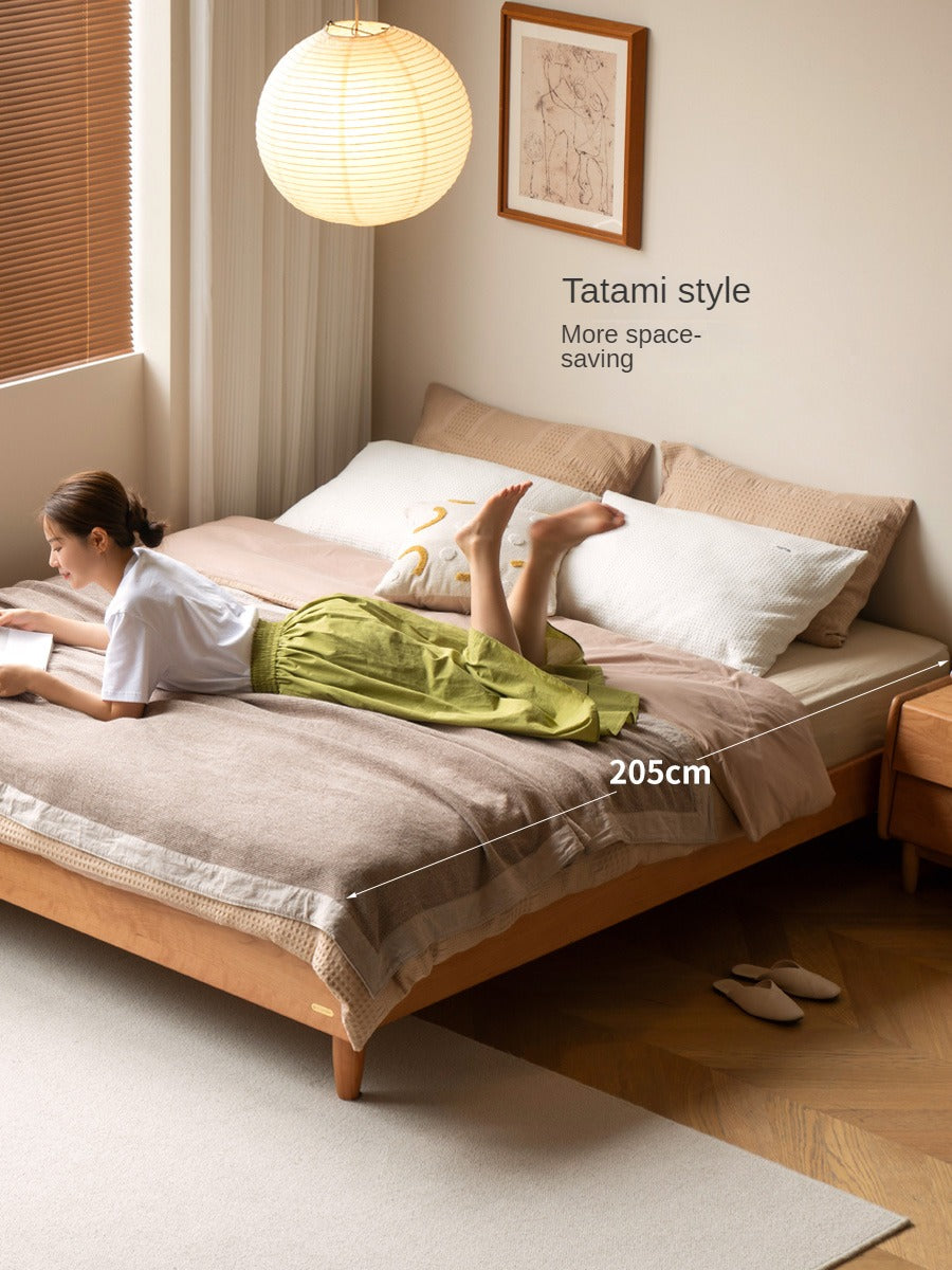 Cherry Wood Bed Modern