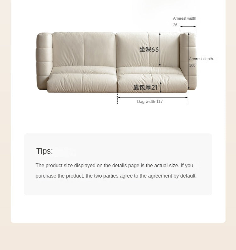 Technology cloth sofa cream style"
