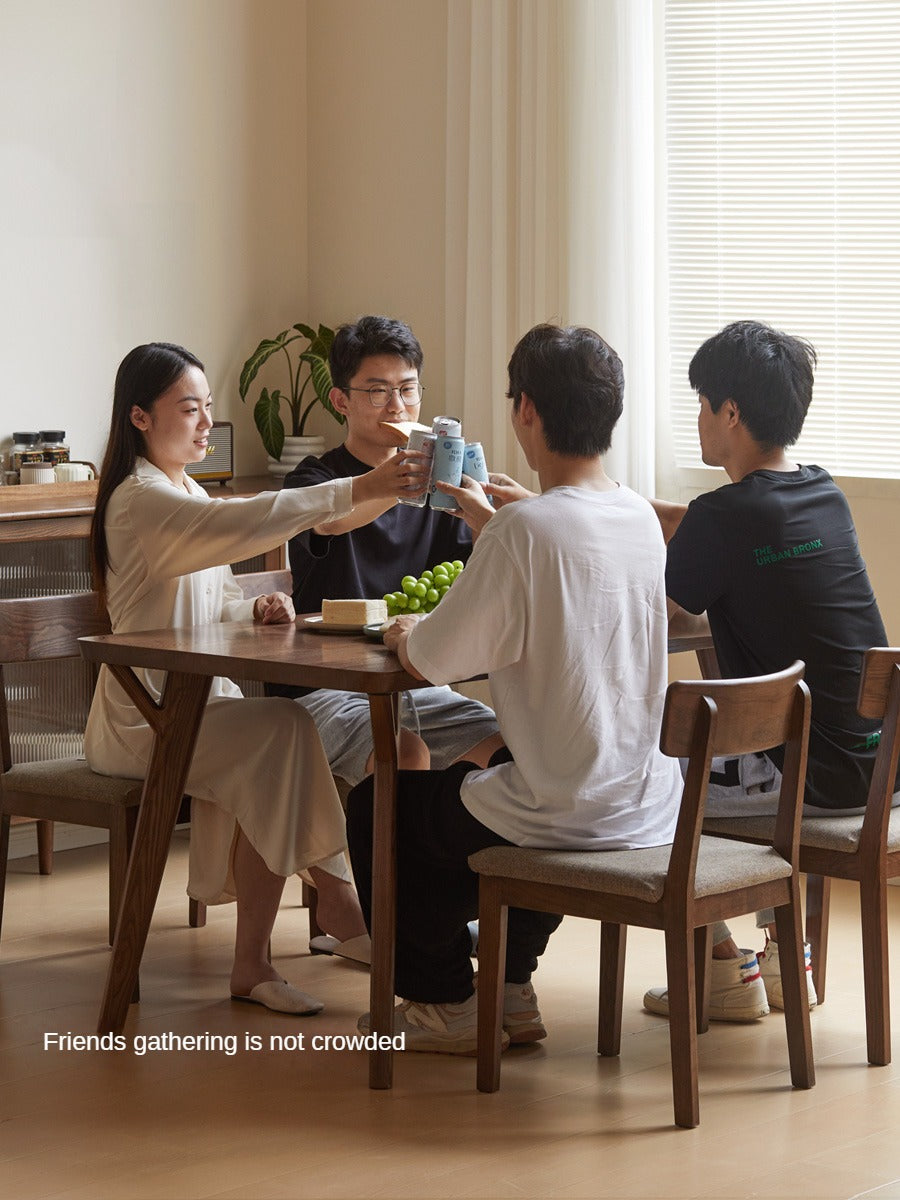 Ash Solid Wood Rectangular Dining Table