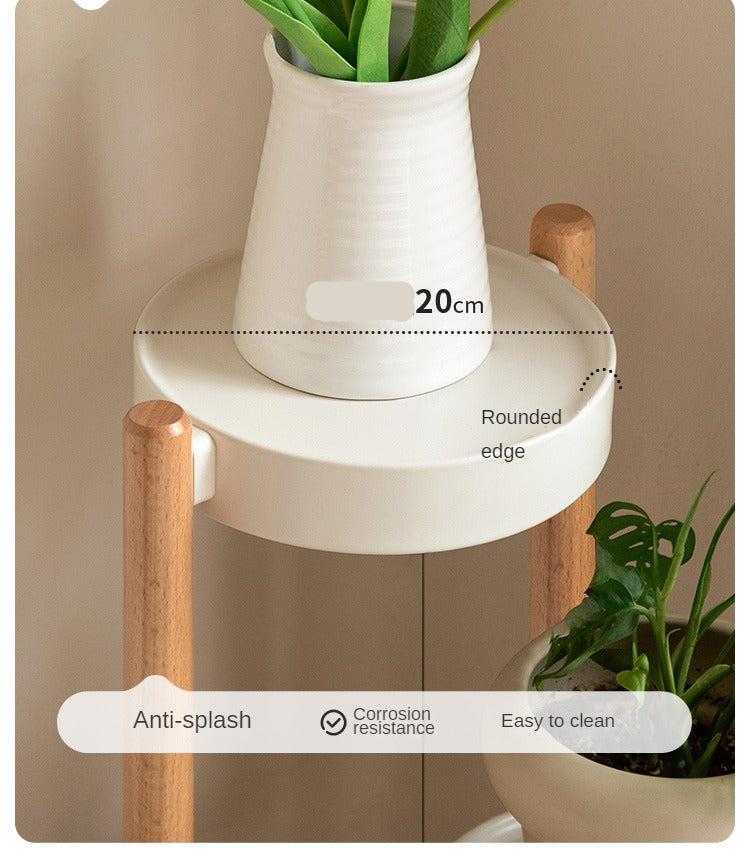 Beech Solid Wood Flower Rack