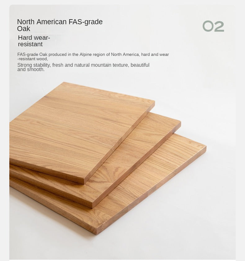 Oak Solid Wood Desk Bookshelf