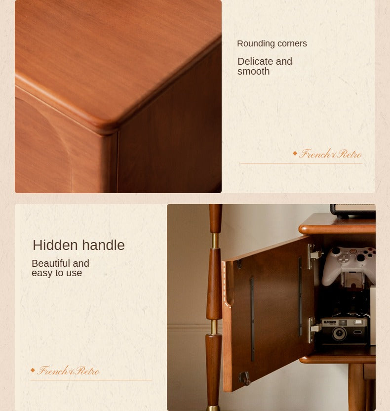 Poplar Solid Wood Antique Style TV Cabinet.