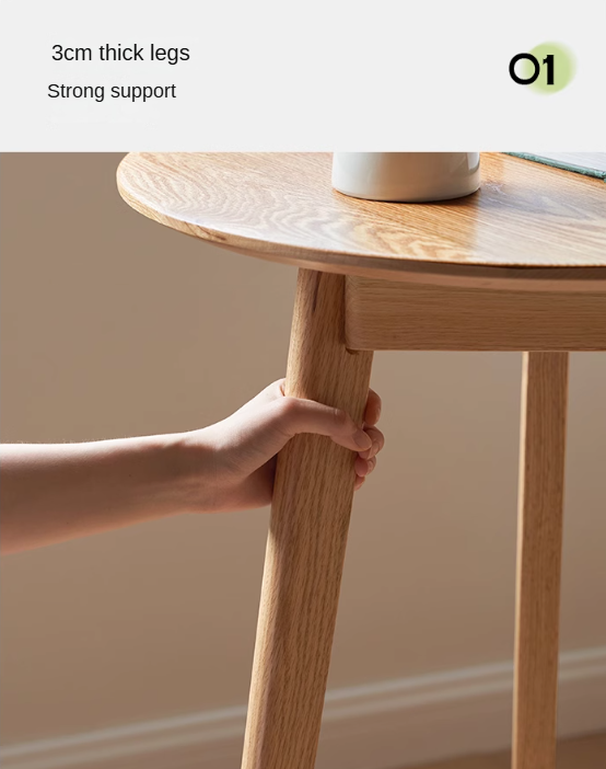 Oak Solid Wood Side Table