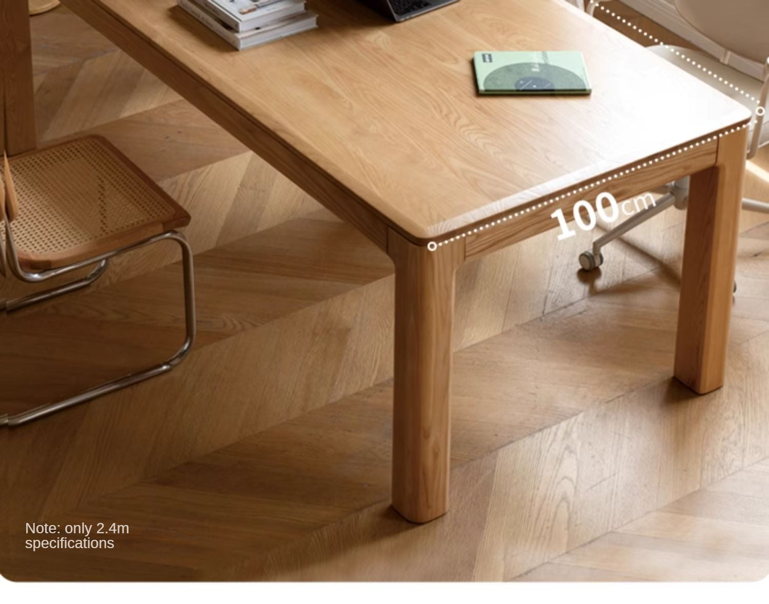 Ash Solid Wood Long Dining Table