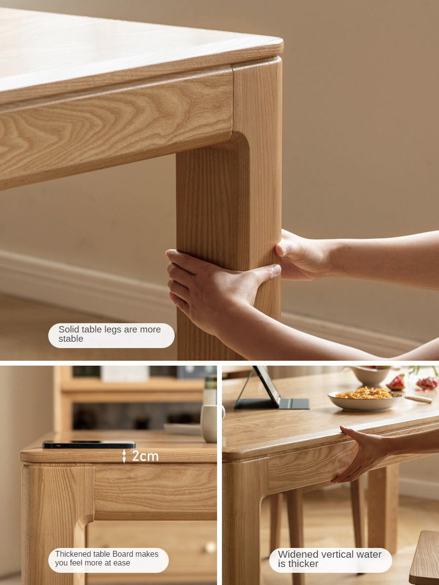 Ash Solid Wood Long Dining Table