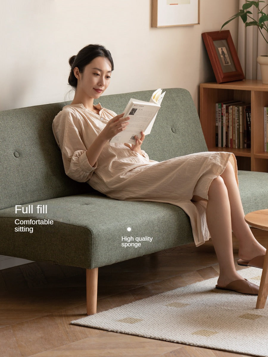 Beech Solid Wood Sleeper Sofa Modern Minimalist.