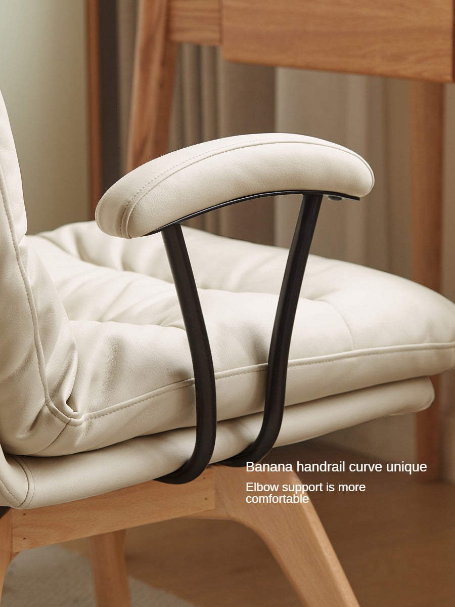 Beech Solid Wood Rotating Chair Technical Fabric.