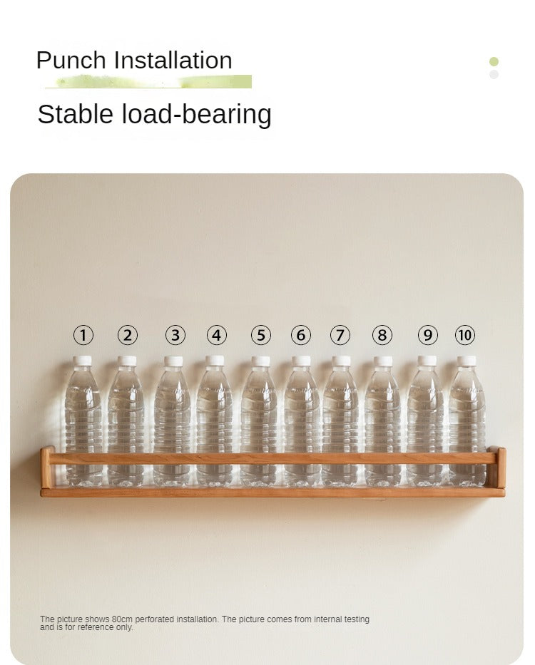 Black walnut, Cherry Solid Wood Wall Rack Hanging Storage Bookshelf