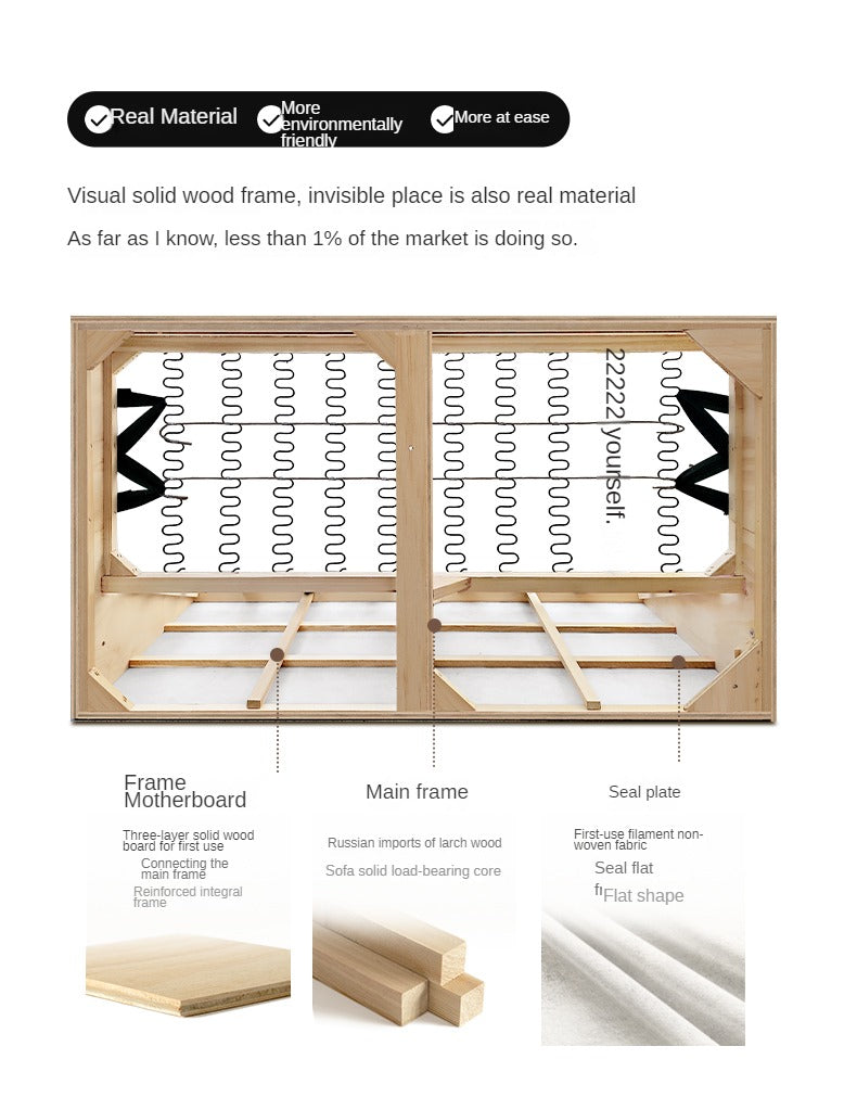 Leather First Layer Cowhide Straight Sofa.
