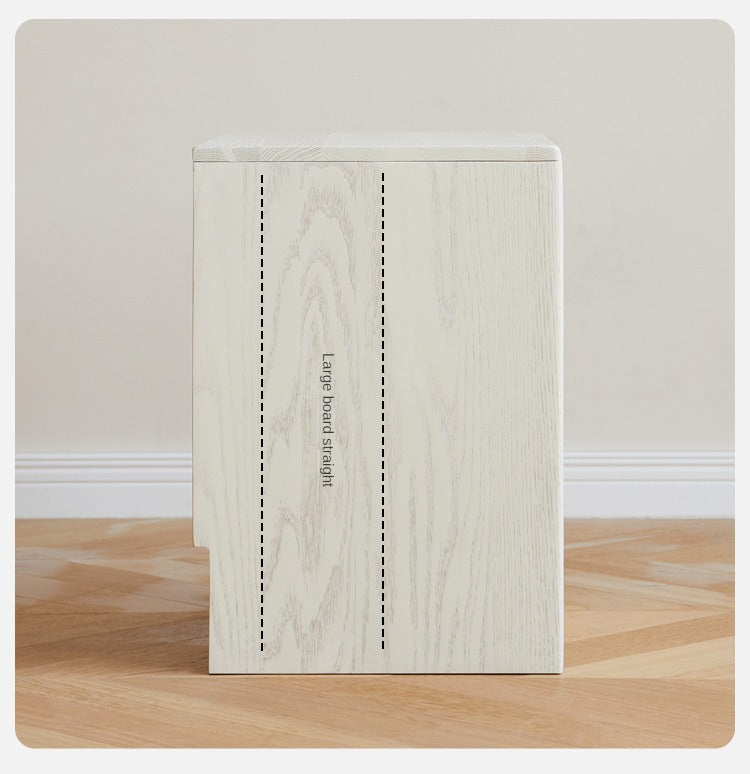 Solid Rubberwood Nightstand.