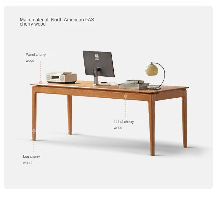 Cherry Solid Wood Large Office Table