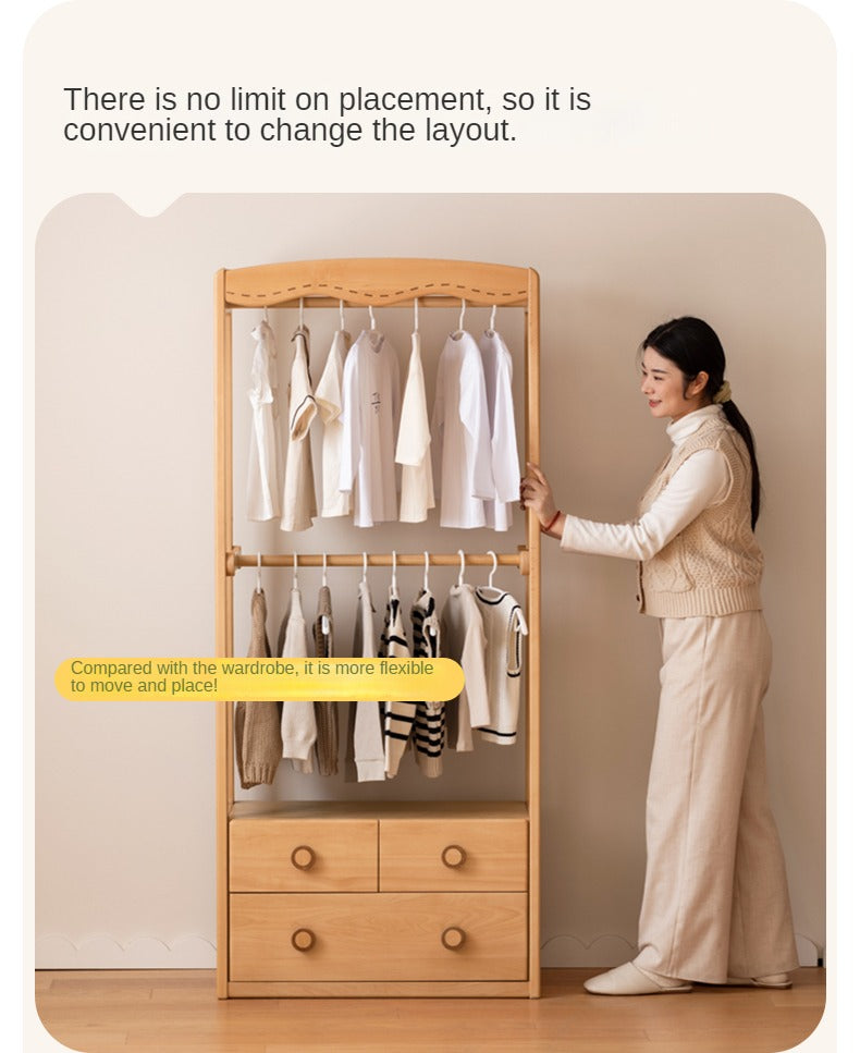 Beech Solid Wood Children's Wardrobe Hanger