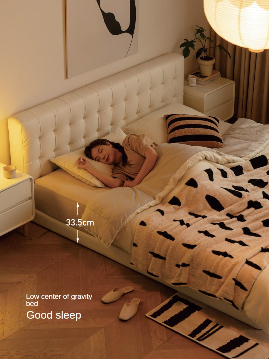 Organic Leather Art Floor Bed