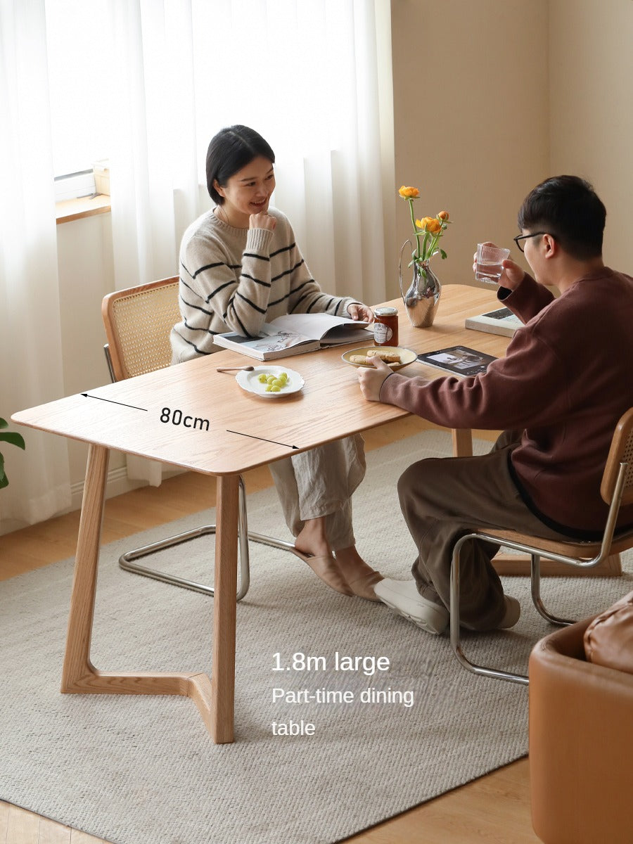 Oak, Ash Solid Wood Large Office Desk