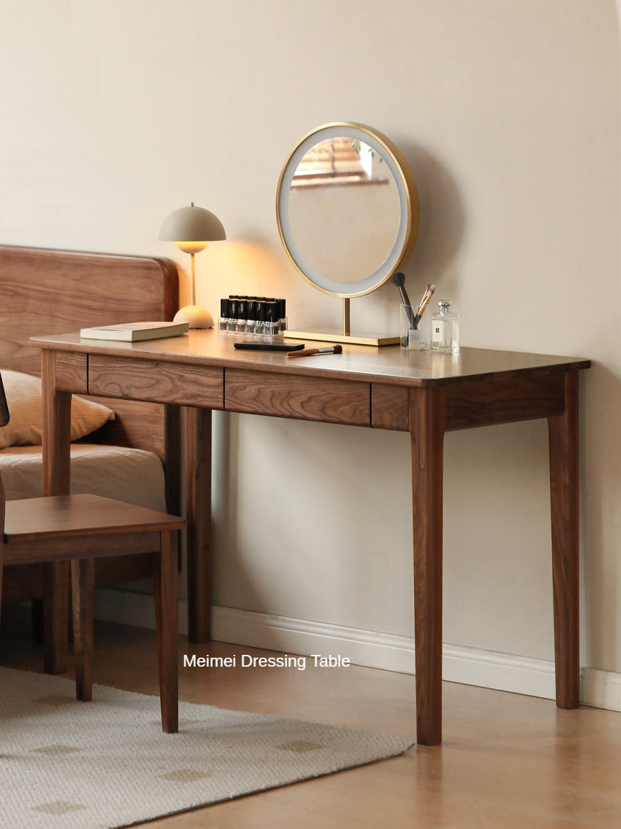 Black Walnut Solid Wood Desk with Drawer New Style