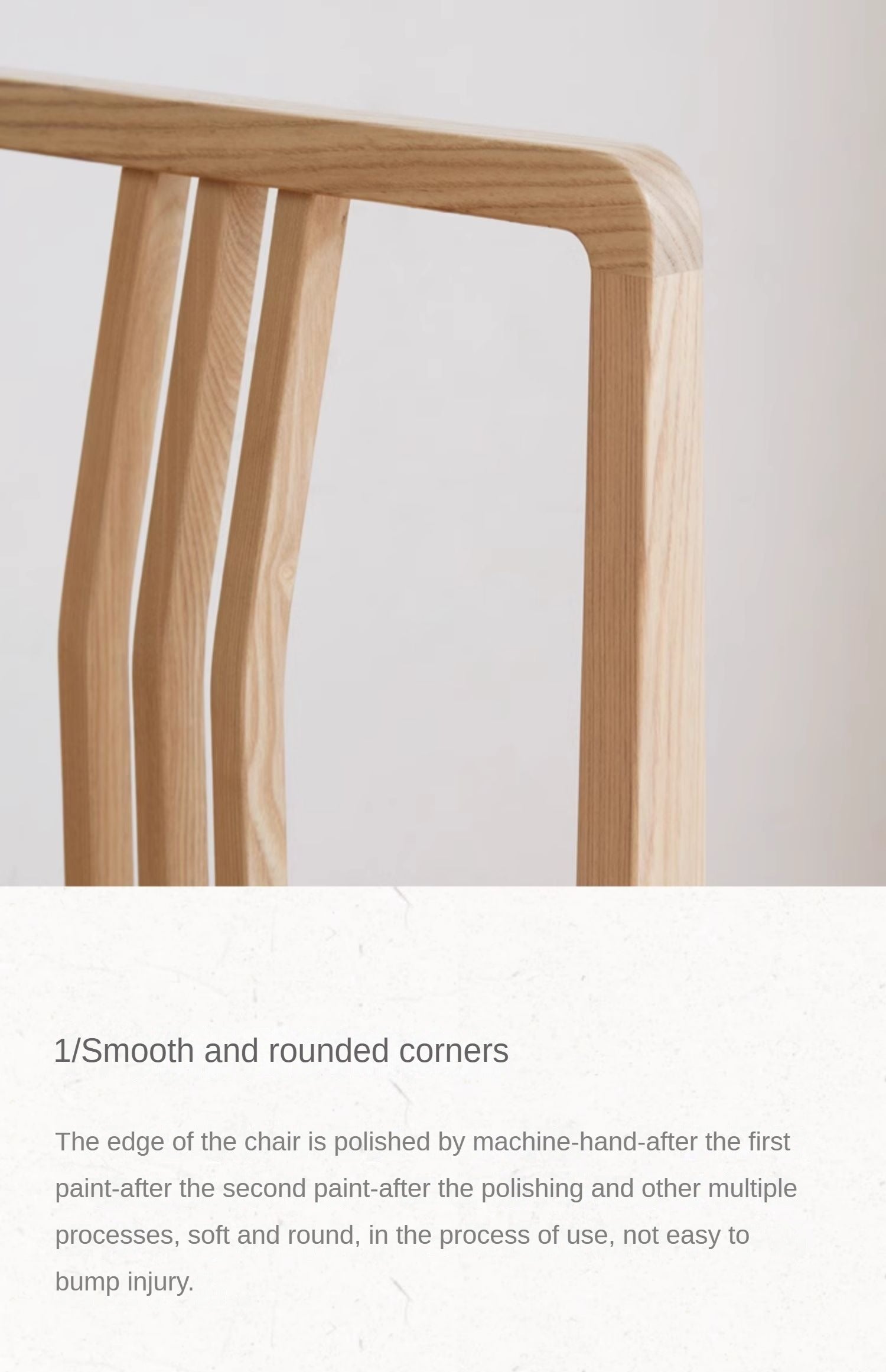 Black Walnut, Ash Solid Wood Dining Chair 4pcs