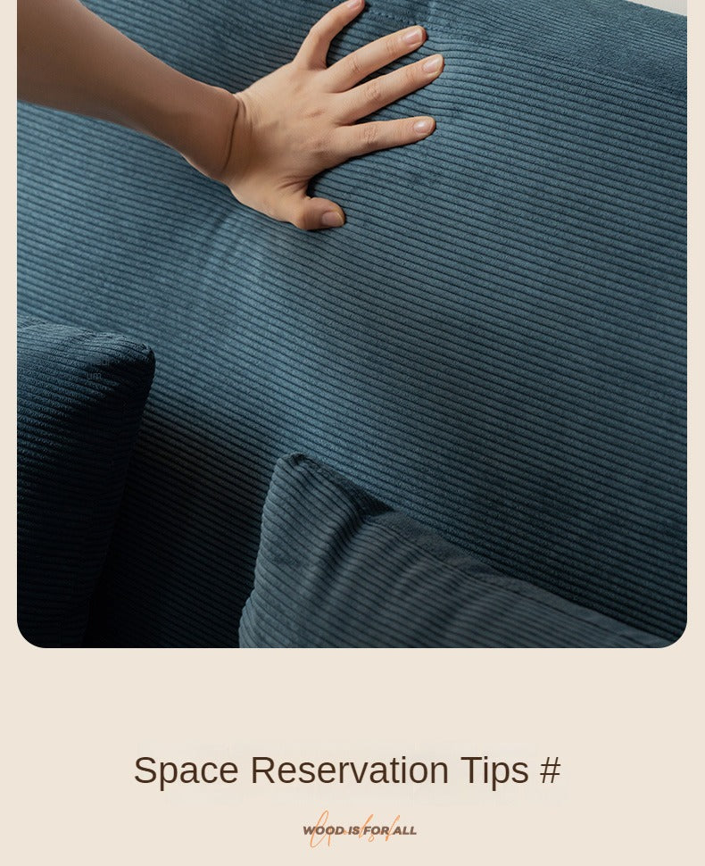 Fabric Modern Straight Retro Three Seater Sofa.