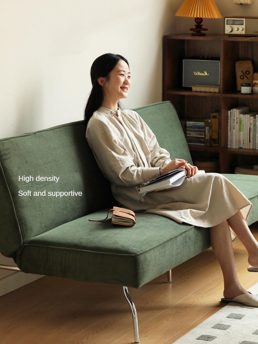 Retro Corduroy Sleeper Sofa.