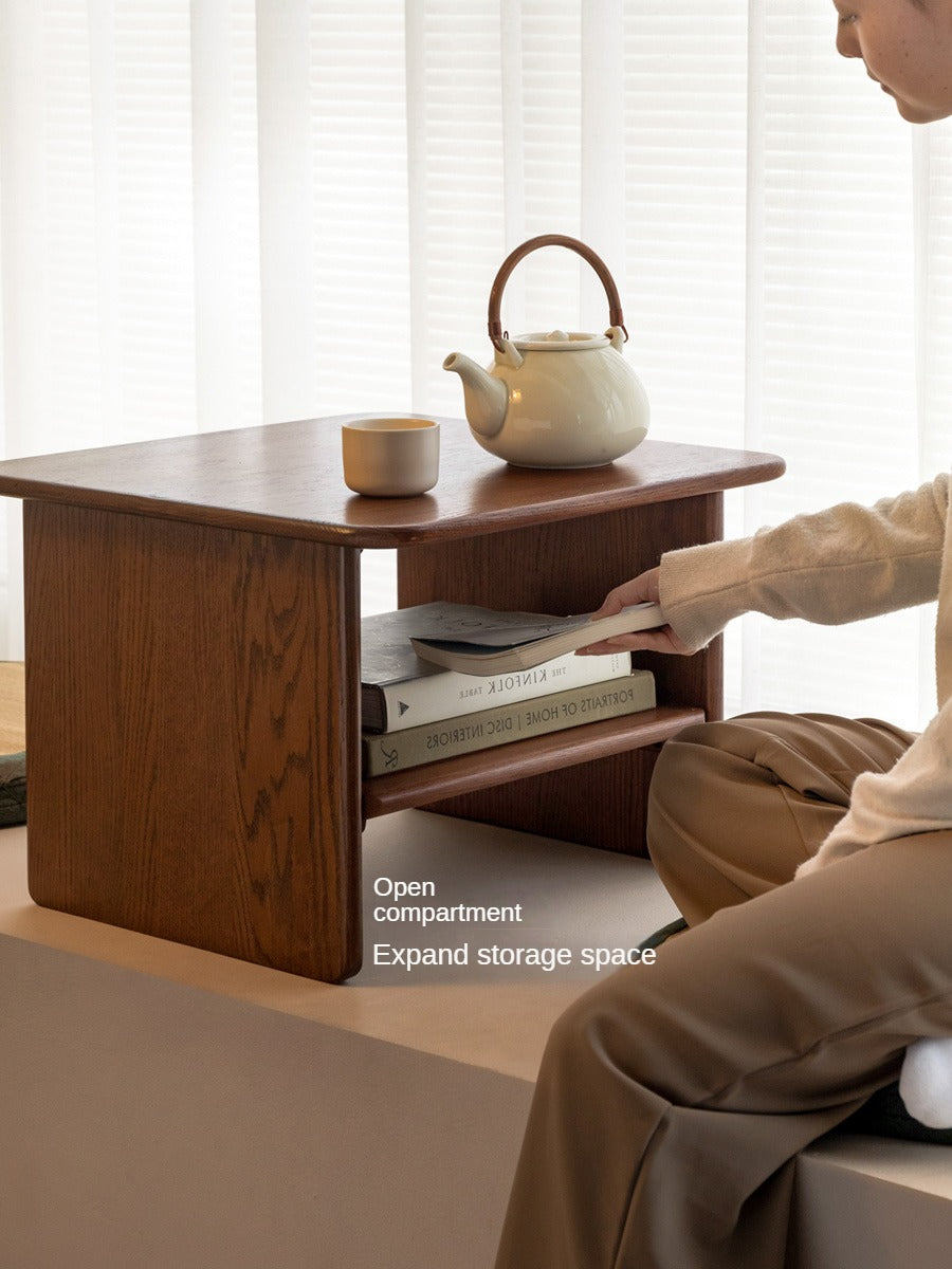 Oak Solid Wood Square Tea Table