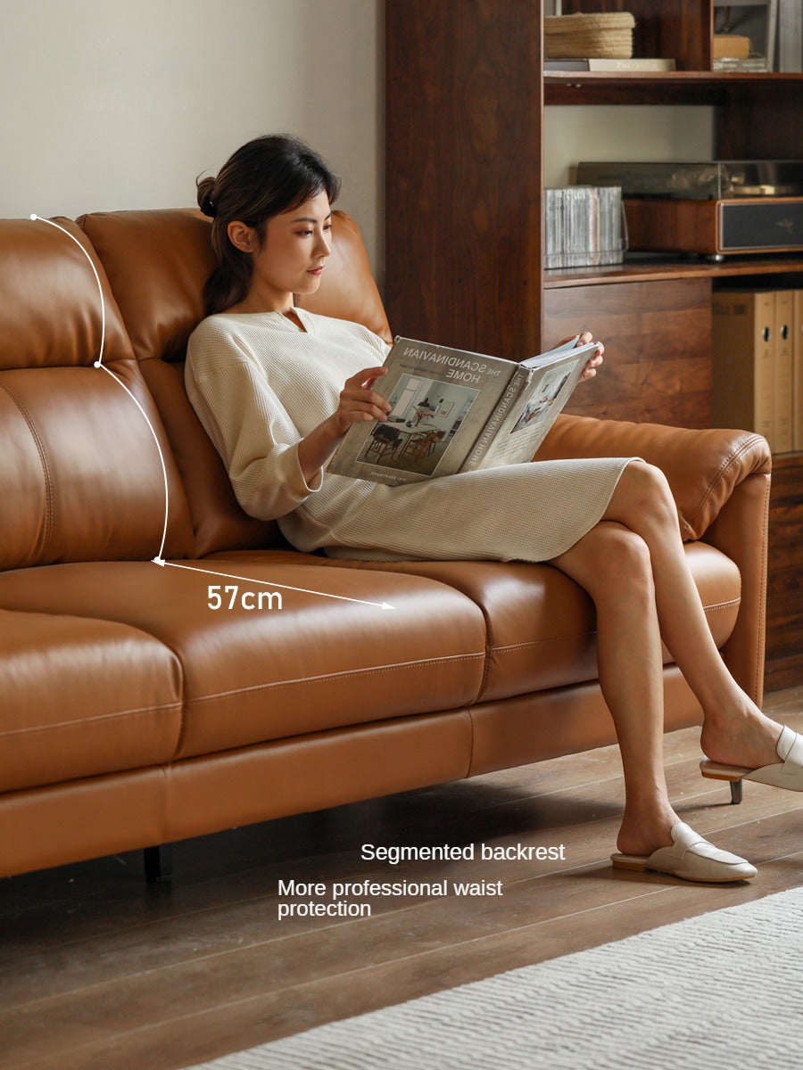 Genuine Leather Italian Normcore Modern Sofa