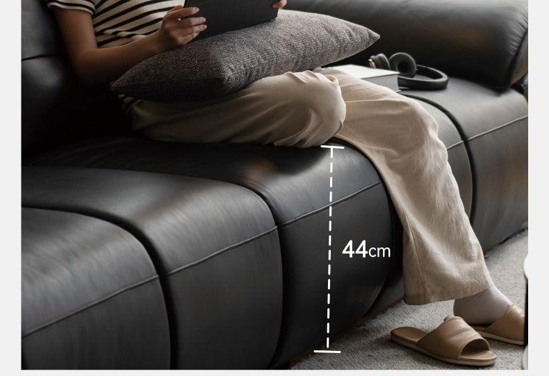 Leather Modern Top Layer Cowhide Leather Sofa,