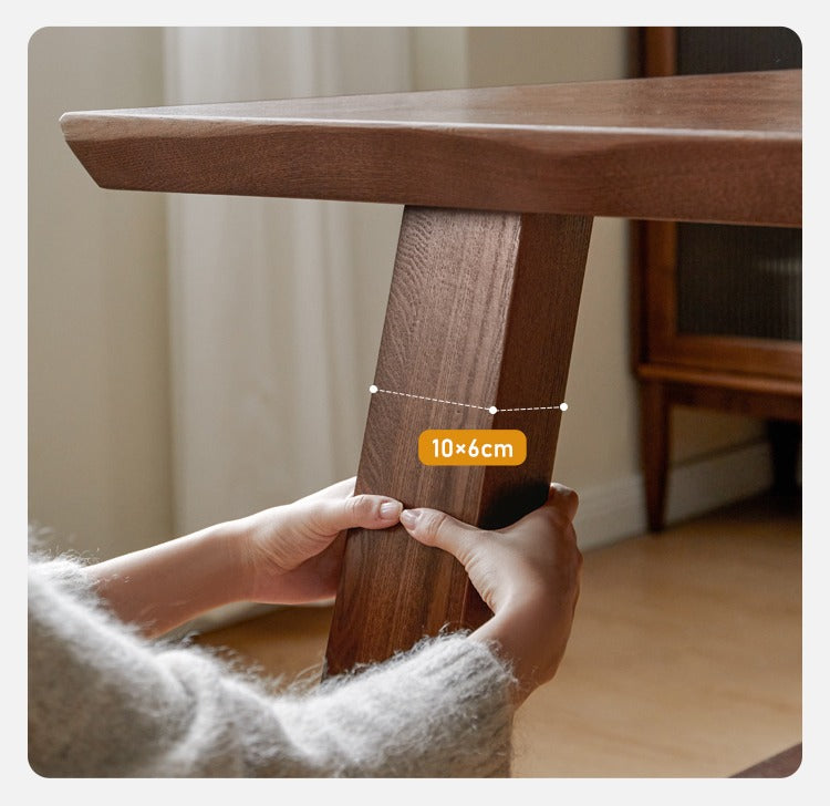 Ash Solid Wood Large Edge Table Dining