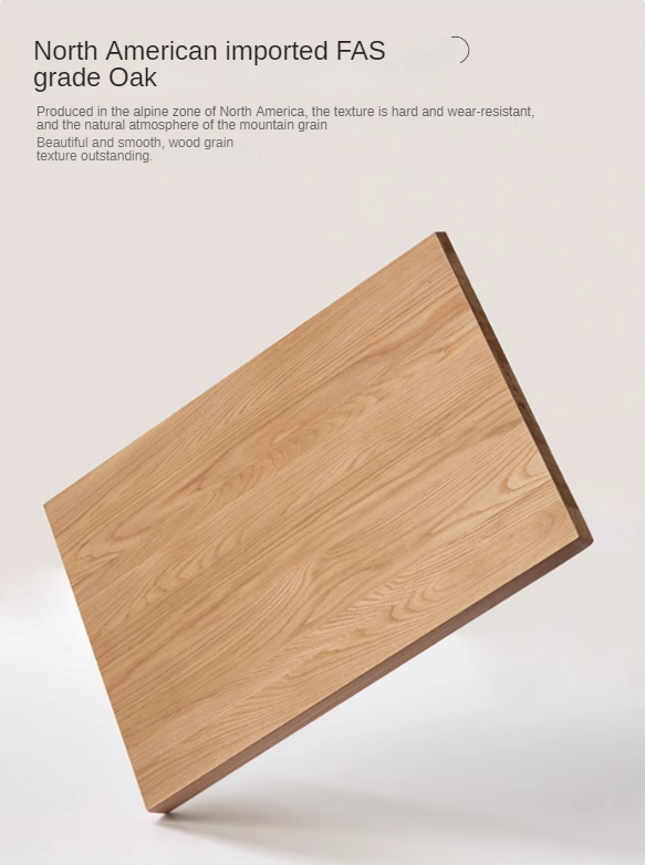 Oak Solid Wood Modern Open Grid Bookcase