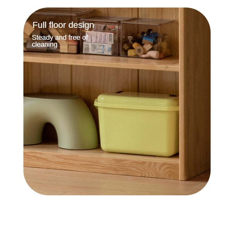 Oak Solid Wood Small Kids Bookshelf.