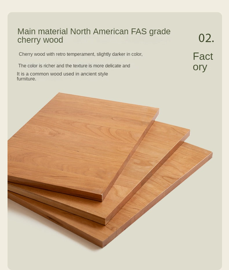 Cherry Solid Wood Free Combination Bookcase.