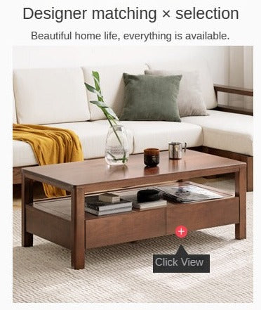 Oak Solid Wood Sofa Bed Dual-purpose Foldable Telescopic Bed