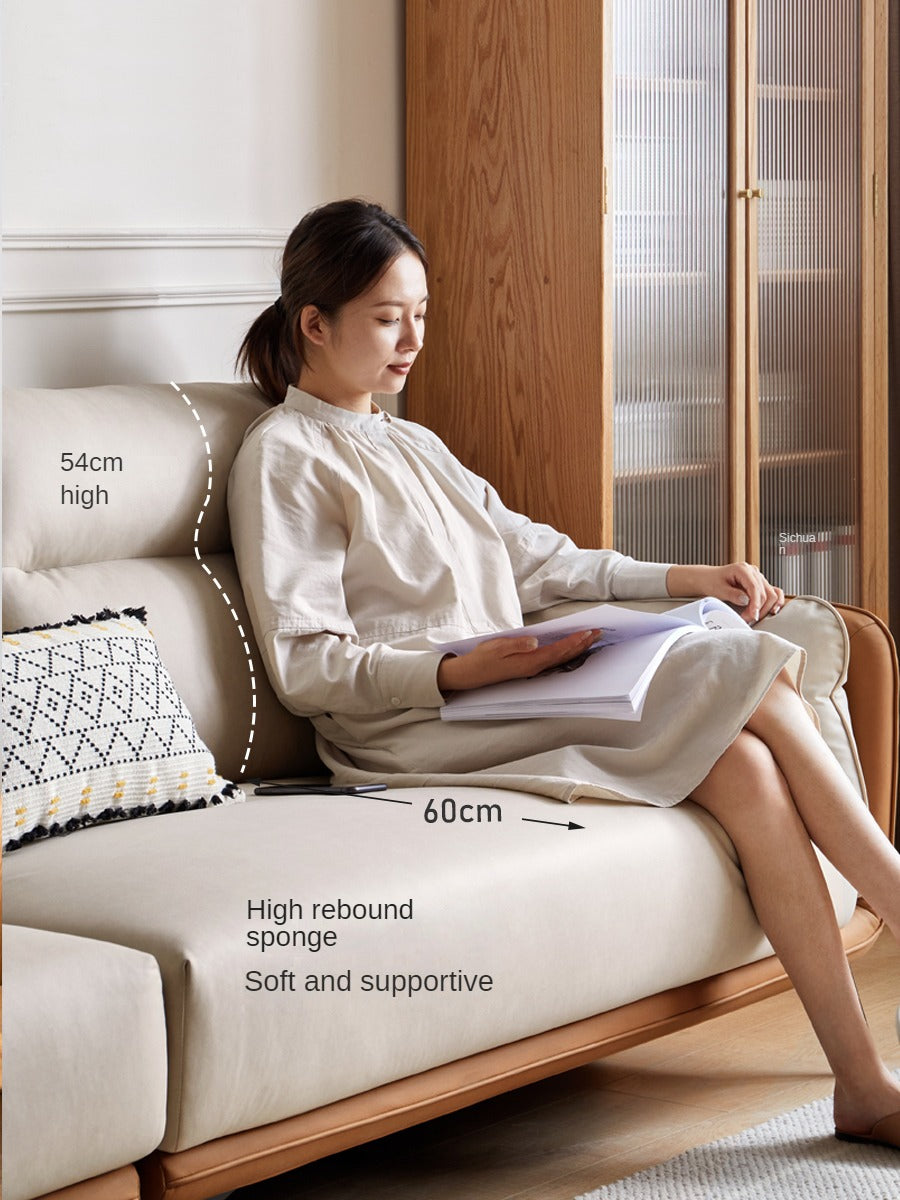 Technology Fabric High Back Corner Sofa.