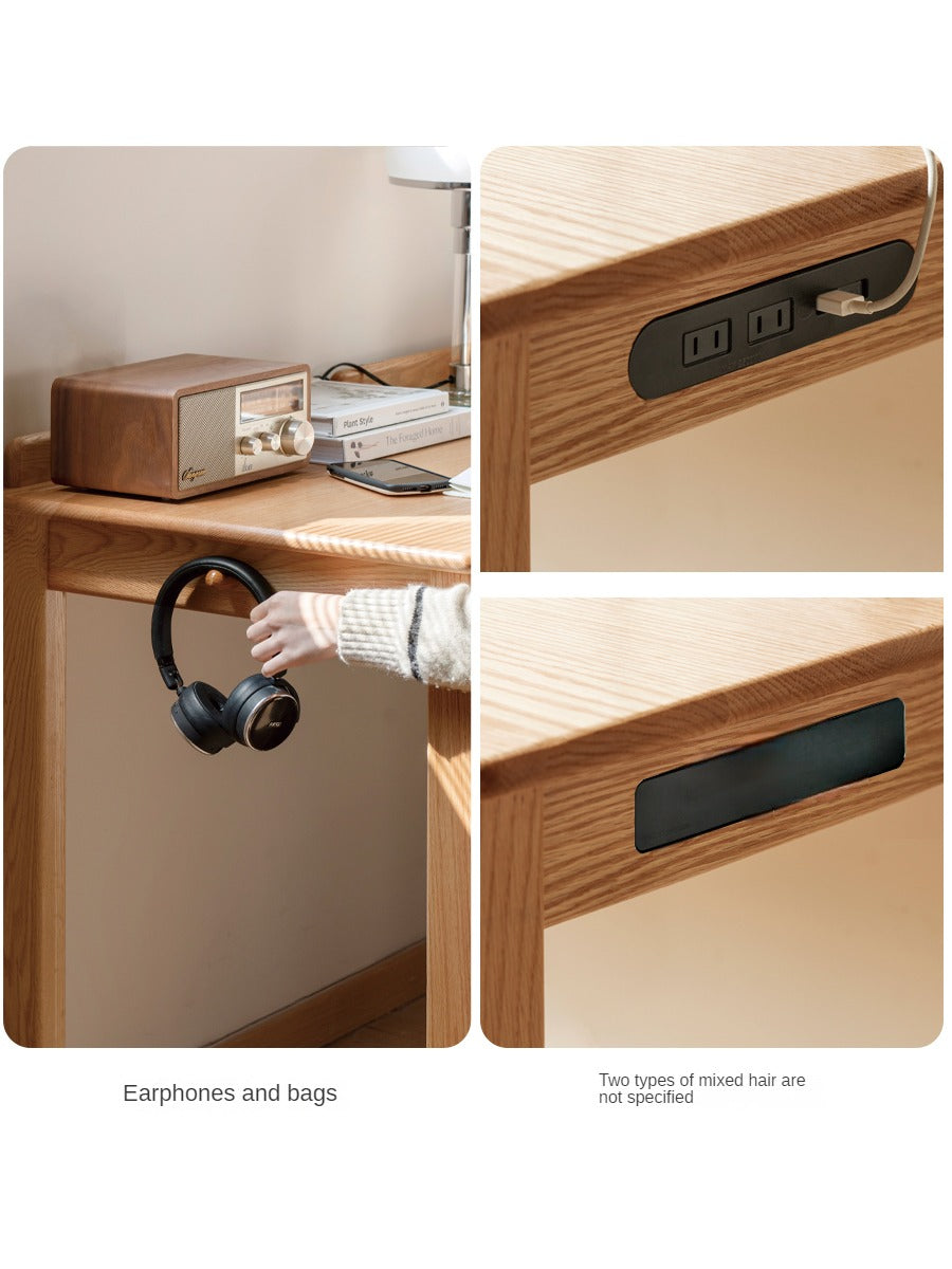 Oak, Beech Solid Wood Office Desk