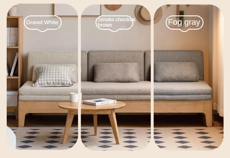 Oak Solid Wood Sleeper Sofa