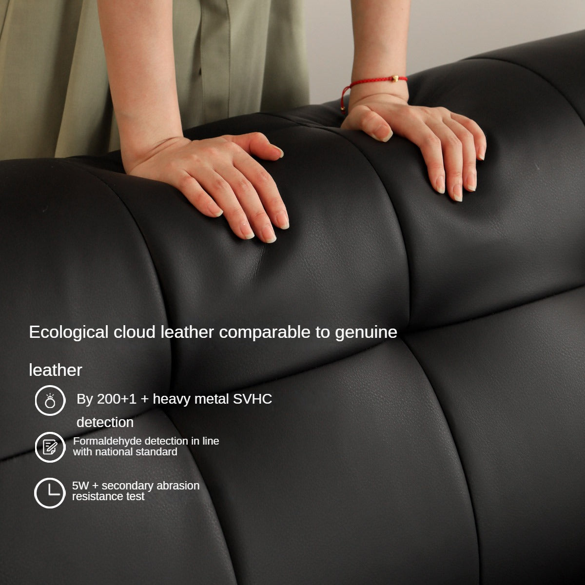 Fabric Electric Italian Style Sitting and Sleeping Sofa.