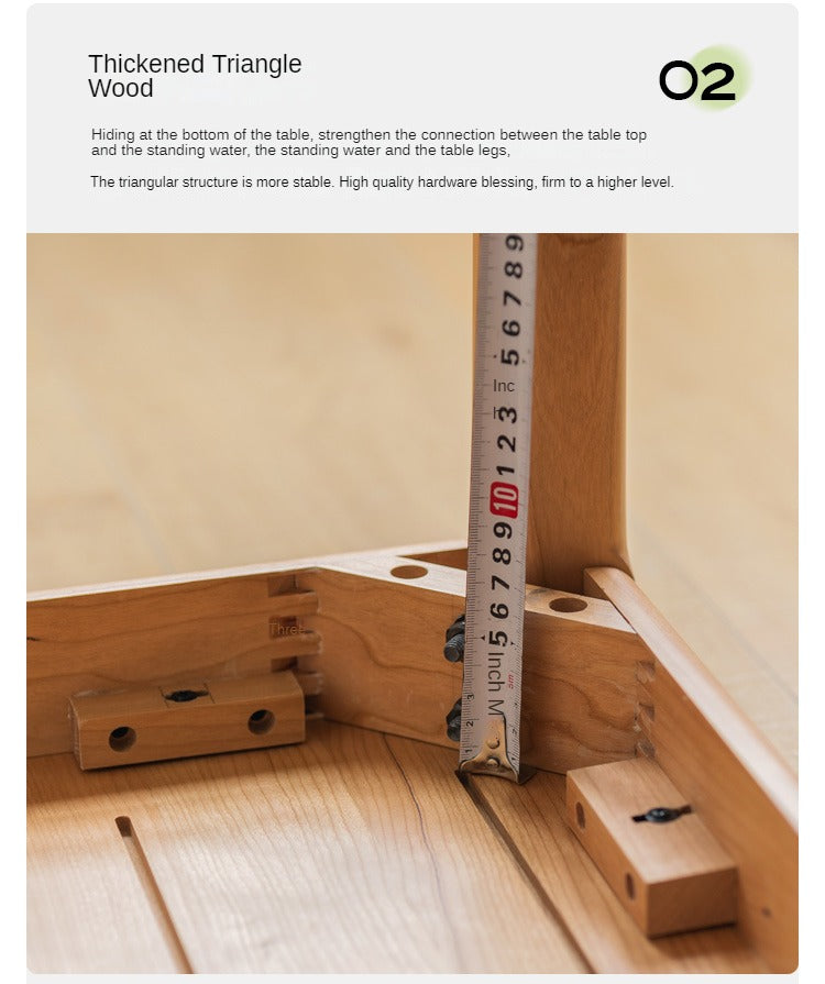 Cherry Solid Wood Desk Medieval Study Computer Desk