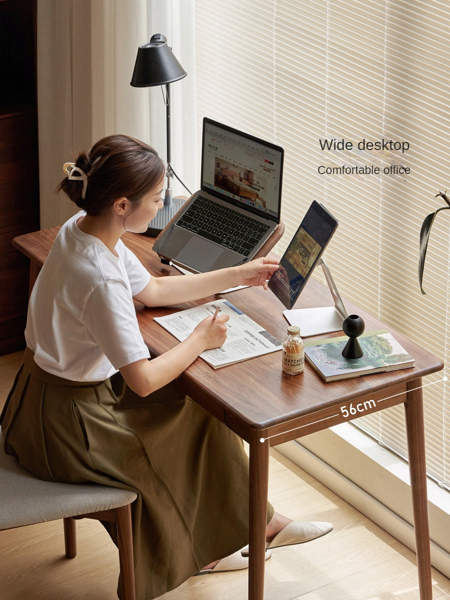 Black Walnut Solid Wood Office Desk