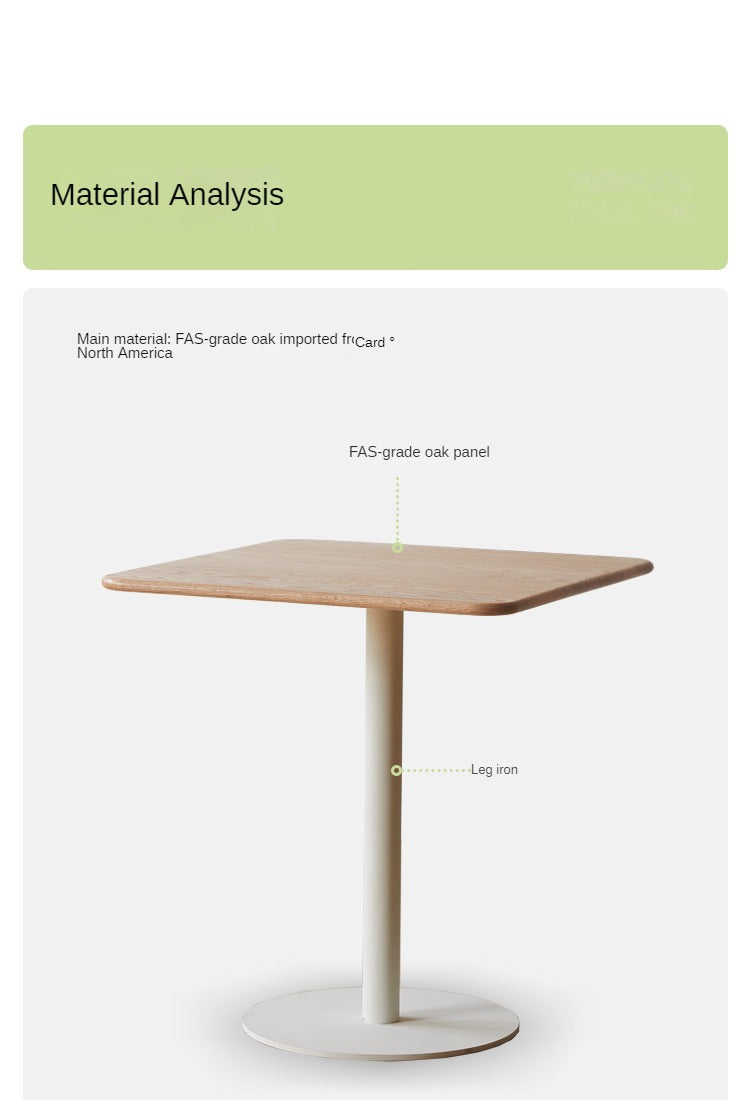 Oak Solid Wood Lifting Side Table
